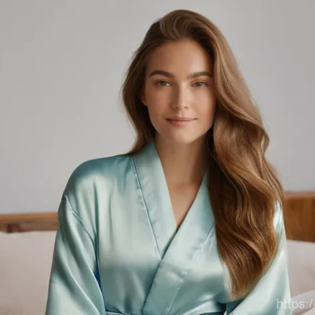 헤어 브러쉬 종류별 사용법 - **Prompt: "A serene young woman in her late twenties, with long, healthy, and incredibly shiny light...